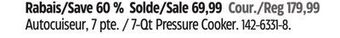 Canadian Tire Imusa 7-qt pressure cooker offer