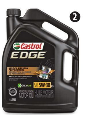 Canadian Tire Castrol edge titanium synthetic motor oil offer