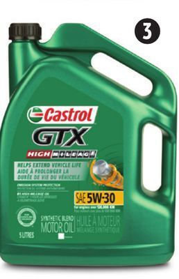 Canadian Tire Castrol gtx high mileage motor oil offer
