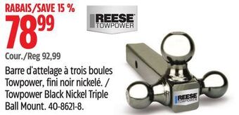 Canadian Tire Reese towpower black nickel triple ball mount offer
