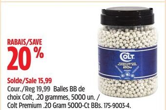 Canadian Tire Colt premium offer