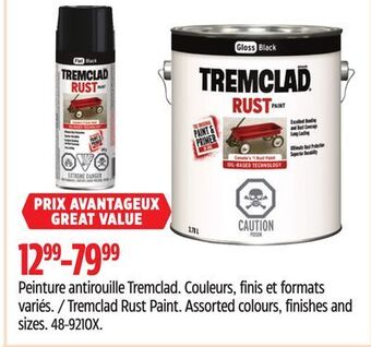 Canadian Tire Tremclad rust paint offer