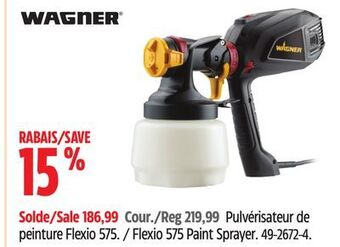 Canadian Tire Wagner flexio 575 paint sprayer offer
