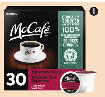 Canadian Tire Keurig selected mccafe k-cup pods, 30-ct offer