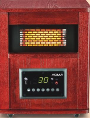 Canadian Tire Noma wood-cabinet infrared heater. with thermostat and timer offer