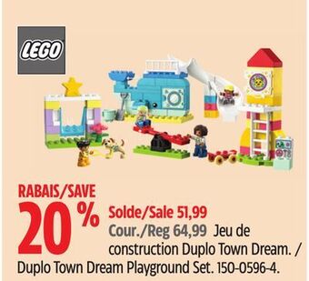 Canadian Tire Lego duplo town dream playground set offer