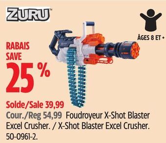 Canadian Tire Zuru x-shot blaster excel crusher offer