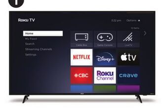 Canadian Tire Rca 55 4k smart tv with hdmi input offer