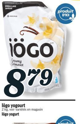 Marché Richelieu Yogourt iögo | iögo yogurt offer