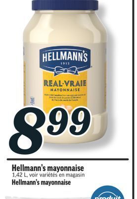 Marché Richelieu Hellmann's mayonnaise | hellmann's mayonnaise offer