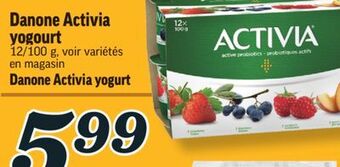 Marché Richelieu Danone activia yogourt | danone activia yogurt offer