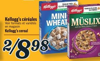 Marché Richelieu Céréales kellogg's | kellogg's cereal offer