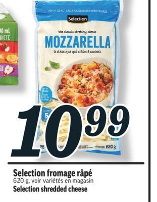 Marché Richelieu Fromage râpé selection | selection shredded cheese offer
