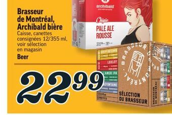 Marché Richelieu Brasseur de montréal, archibald bière | beer offer