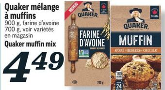 Marché Richelieu Mélange à muffins quaker | quaker muffin mix offer