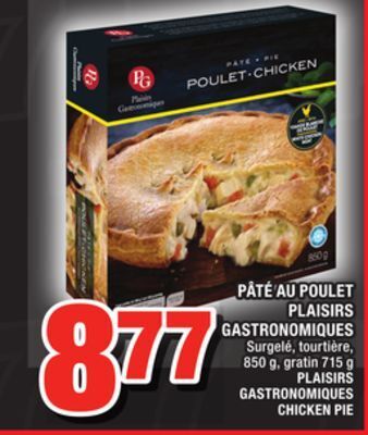 Super C Pâté au poulet plaisirs gastronomiques | plaisirs gastronomiques chicken pie offer