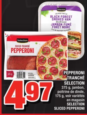 Super C Pepperoni tranché selection | selection sliced pepperoni offer
