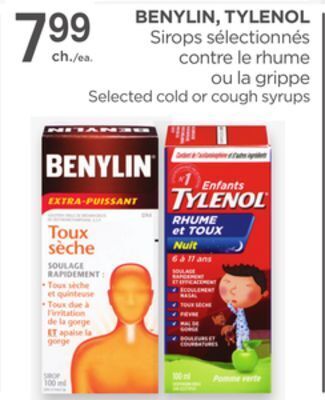 Proxim Benylin, tylenol offer