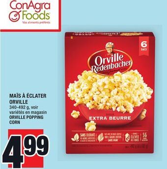 Super C Maïs à éclater orville | orville popping corn offer