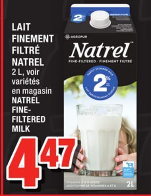 Super C Lait finement filtré natrel | natrel fine- filtered milk offer