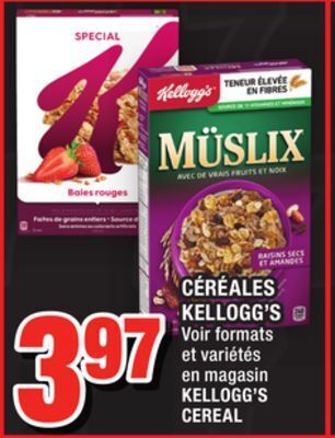 Super C Céréales kellogg's | kellogg's cereal offer