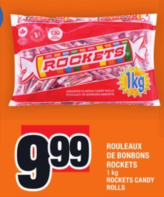 Super C Rouleaux de bonbons rockets | rockets candy rolls offer