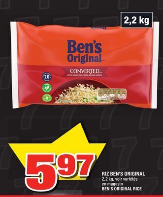 Super C Riz ben's original | ben's original rice offer
