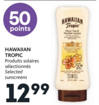 Brunet Hawaiian tropic produits solaires sélectionnés offer