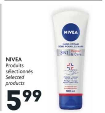 Brunet Nivea produits sélectionnés offer