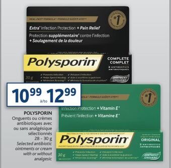Brunet Polysporin onguents ou crèmes antibiotiques avec ou sans analgésique sélectionnés offer