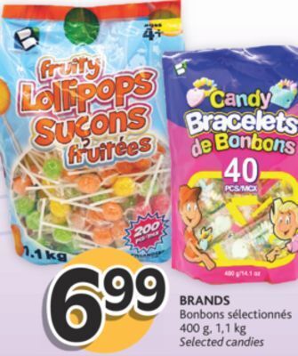 Brunet Brands bonbons sélectionnés offer