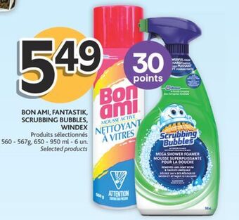 Brunet Bon ami, fantastik, scrubbing bubbles, windex produits sélectionnés offer