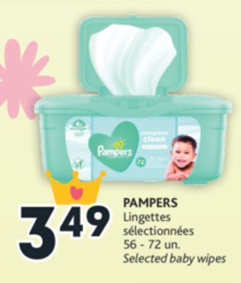 Brunet Pampers lingettes sélectionnées offer