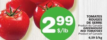 Marches Tradition Greenhouse red tomatoes offer