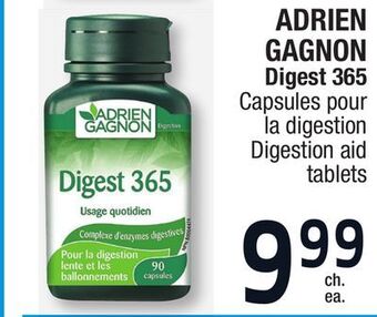 Jean Coutu Adrien gagnon digest 365 digestion aid tablets offer