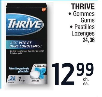 Jean Coutu Thrive gums, lozenges offer