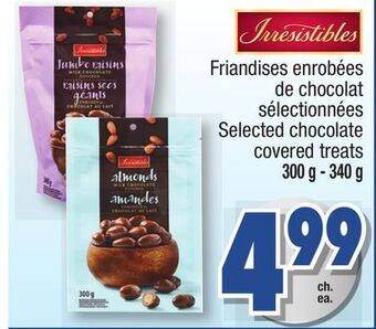 Jean Coutu Irresistibles selected chocolate covered treats offer