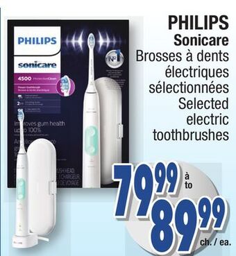 Jean Coutu Philips sonicare selected electric toothbrushes offer