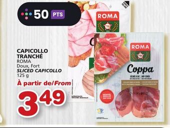 Marches Tradition Roma sliced capicollo offer