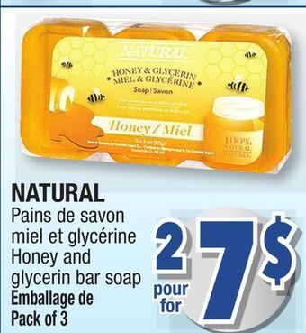 Jean Coutu Natural honey and glycerin bar soap offer