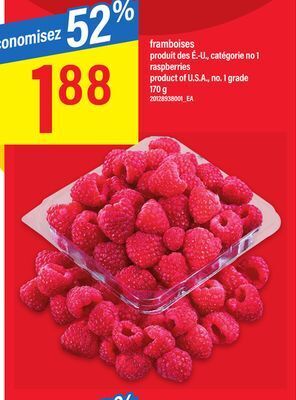 Maxi Framboises, 170 g offer