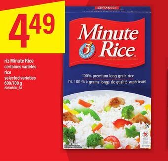 Maxi Riz minute rice 600/700 g offer
