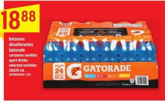 Maxi Boissons désaltérantes gatorade 24x591 ml offer
