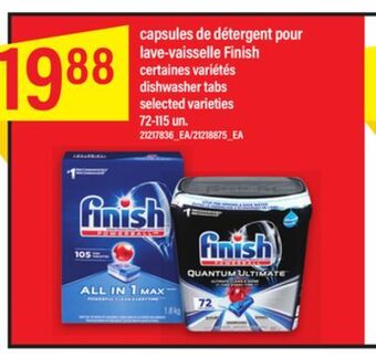 Maxi Capsules de détergent pour lave-vaisselle finish offer