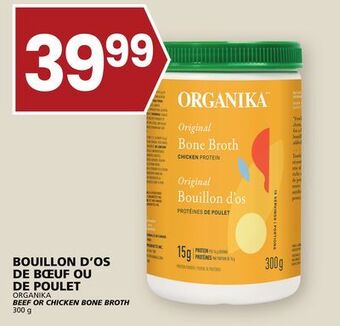 Rachelle-Bery Grocery Organika beef or chicken bone broth offer