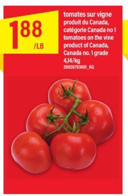Maxi Tomates sur vigne produit du canada offer