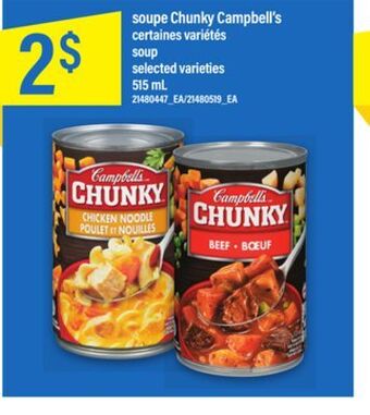 Maxi Soupe chunky campbell's offer