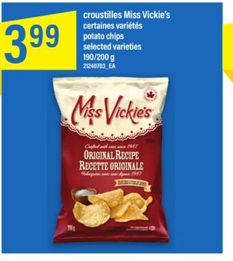 Maxi Croustilles miss vickie's, 190/200 g offer