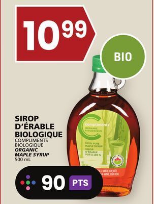 Rachelle-Bery Grocery Compliments biologique organic maple syrup offer