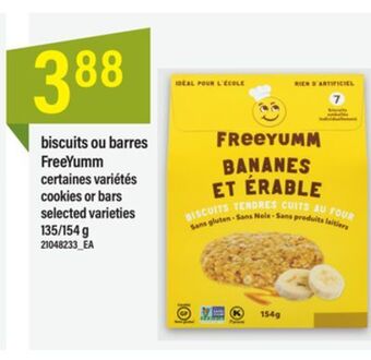 Maxi Biscuits ou barres freeyumm offer